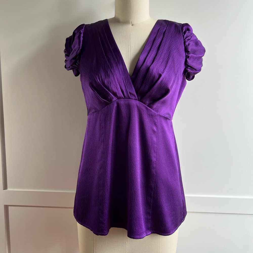 *SOLD* Nanette Lepore Royal Purple ‘Touch Me’ Top, size 2
